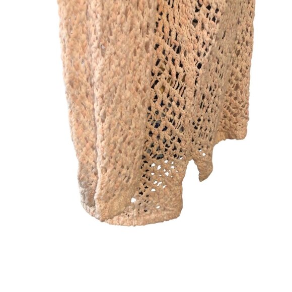 J Jill Women's Blush Pink White Layering 3/4 Sleeve Beach Wear Sweater Sz M - Picture 9 of 16